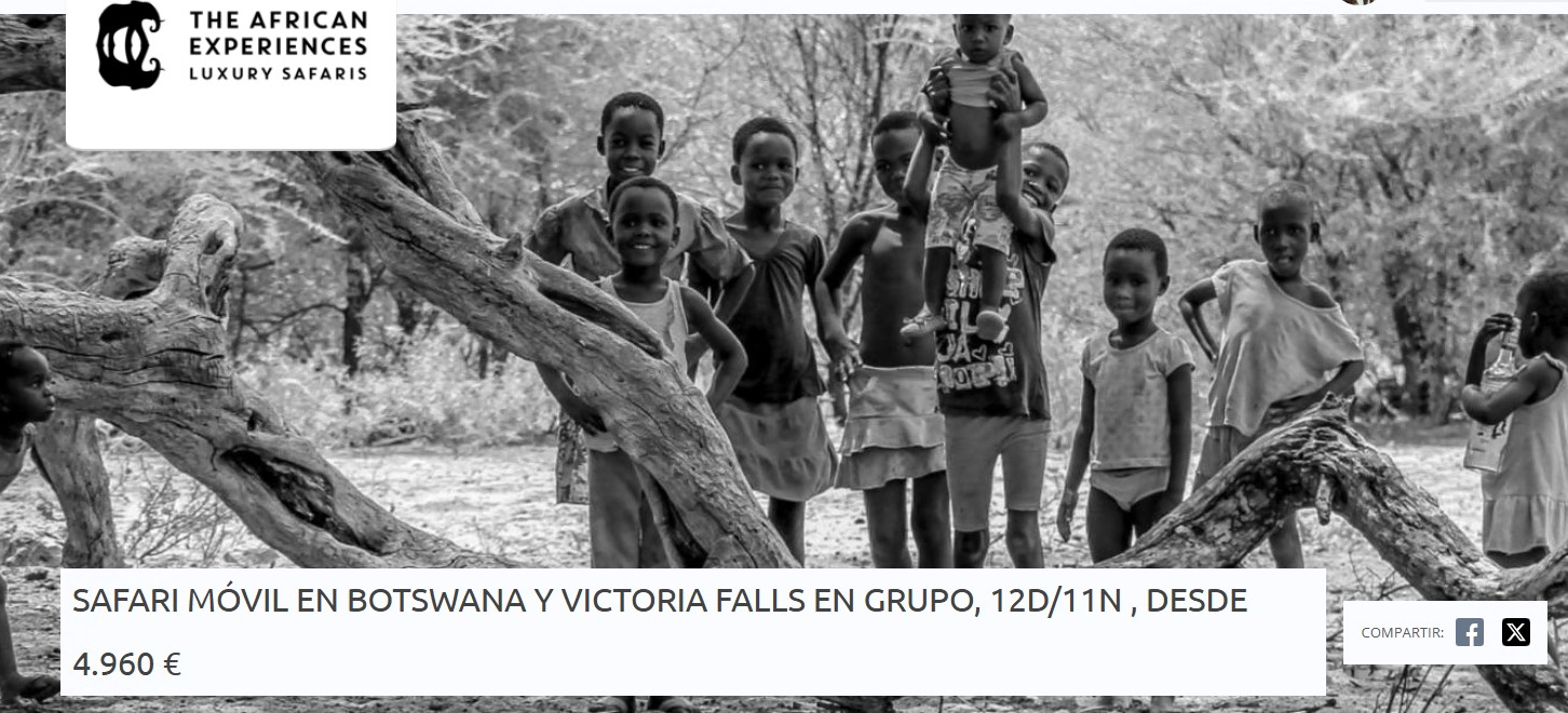 SAFARI MÓVIL EN BOTSWANA Y VICTORIA FALLS 2026